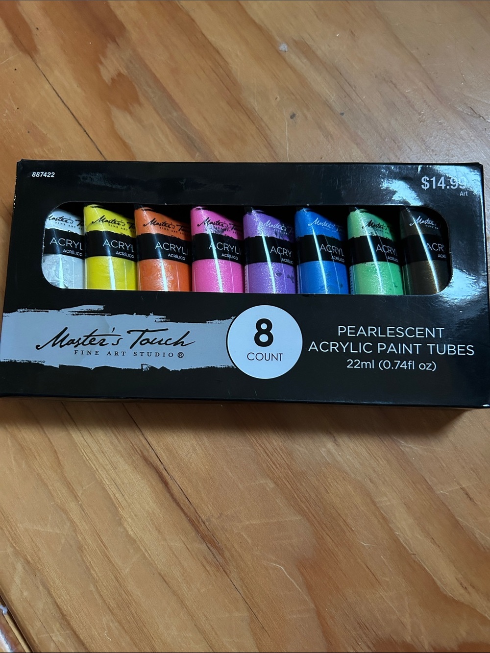 Masters Touch pearlescent acrylic paint tubes